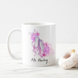 Mug Aquarelle personnalisée de professeur de ballet
