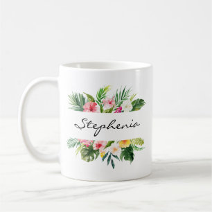 Mug Aquarelle personnalisée florale