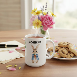 Mug Aquarelle personnalisée Peter Rabbit Nom des enfan