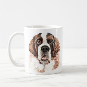 Mug Aquarelle personnalisée Saint Bernard