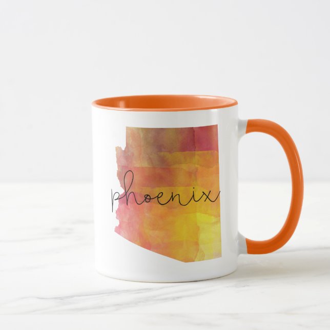 Mug Aquarelle Phoenix Arizona (Droite)