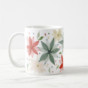 Mug Aquarelle Poinsettia