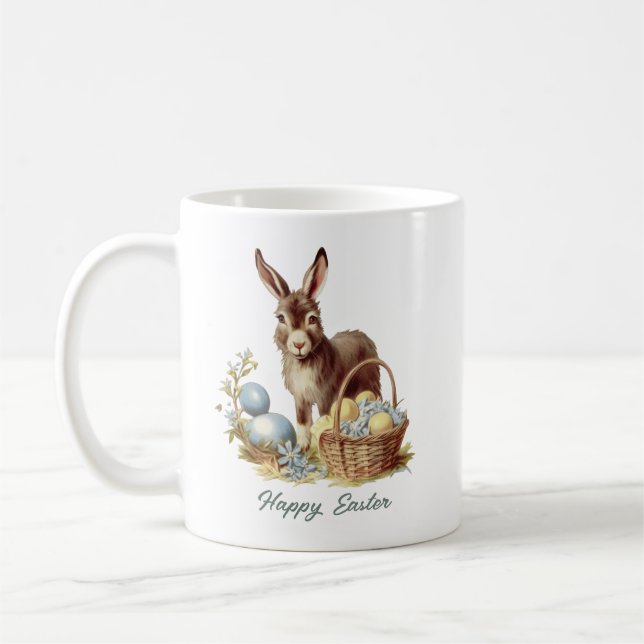 Mug Aquarelle rétro douce pascale oeufs de pâques § ân (Gauche)