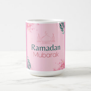 Mug Aquarelle rose Floral Ramadan Moubarak Sticker