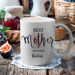 Mug Aquarelle rose meilleure mère au monde