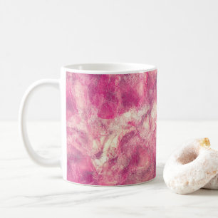 Mug Aquarelle rose Rose or Marquage
