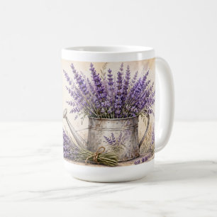 Mug Aquarelle Rustique Lavande Paix Calme Sérénité