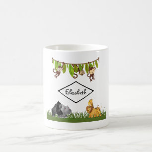 Mug Aquarelle Safari Jungle Illustration animale