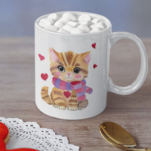 Mug Aquarelle Saint Valentin Kitty
