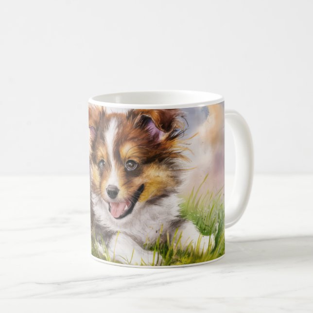 Mug Aquarelle Shelter Puppy (Devant droit)