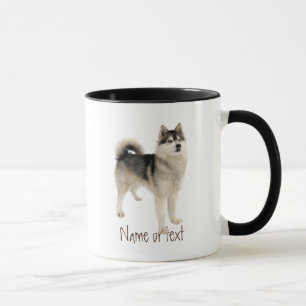 Mug Aquarelle Sibérienne Husky Malemute Chien animal p