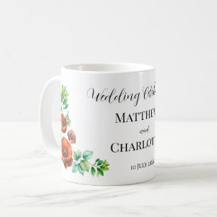Mug Aquarelle Sublime Rouge Poppies en style Vintage