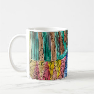 Mug Aquarelle sur la pâte à café
