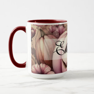 Mug Aquarelle vintage de Halloween citrouilles automne
