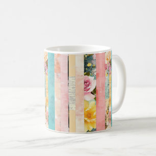 Mug Aquarelle vintage Floral Abstrait Motif (17)