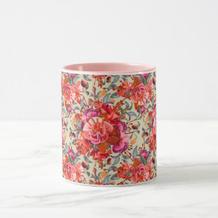 Mug Aquarelle vintage Fuchsia Blooms