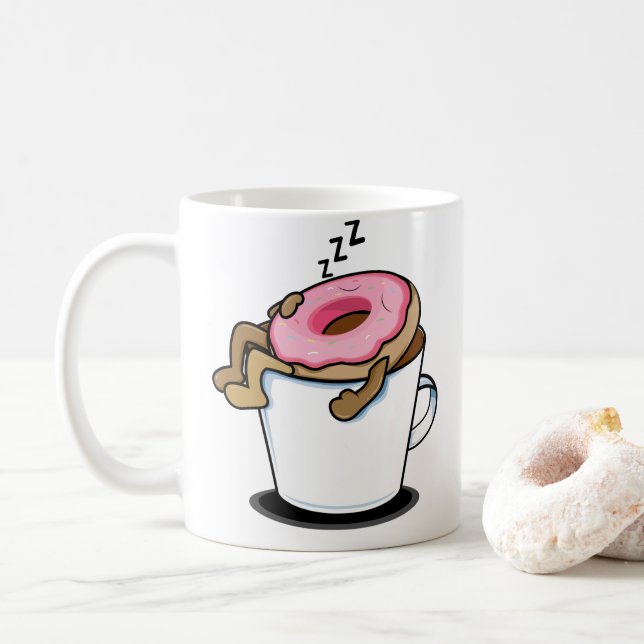 Mug Aquarelle Vintage rétro (Avec donut)