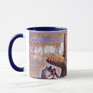 Mug Aquarelle violette moderne cendres d'étoiles de me
