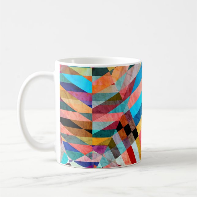 Mug Aquarelle vive : Arrière - plan Imaginaire Abstrai (Gauche)