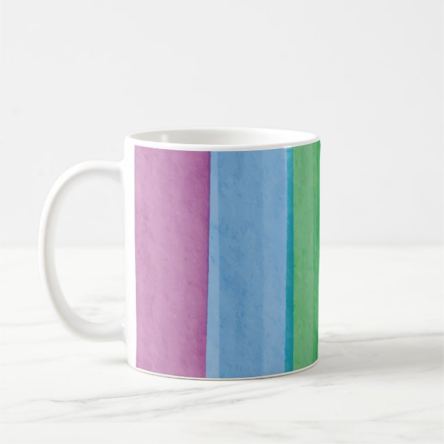 Mug Aquarelles Arc-en-ciel de la Fierté (Gauche)