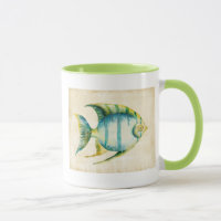 Aquarium bleu et jaune Poisson
