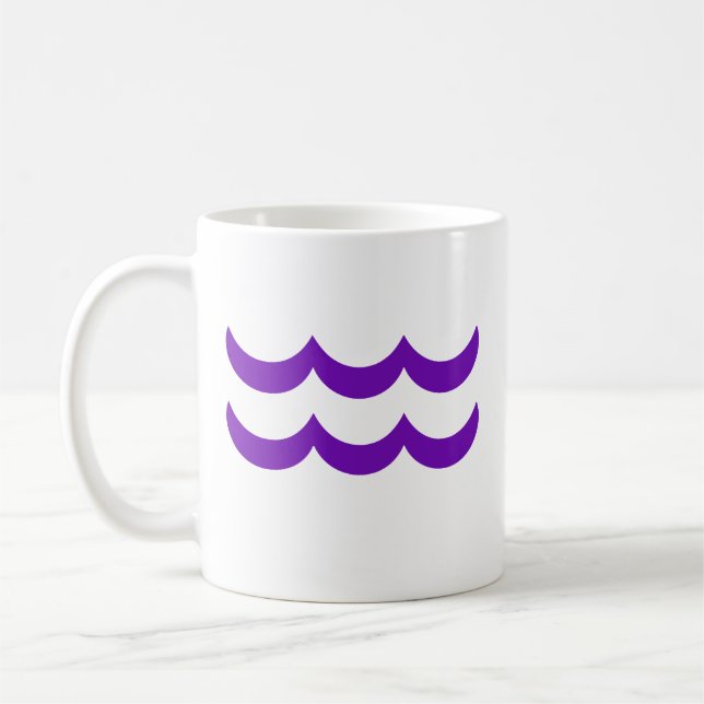 Mug Aquarius en violet (Gauche)