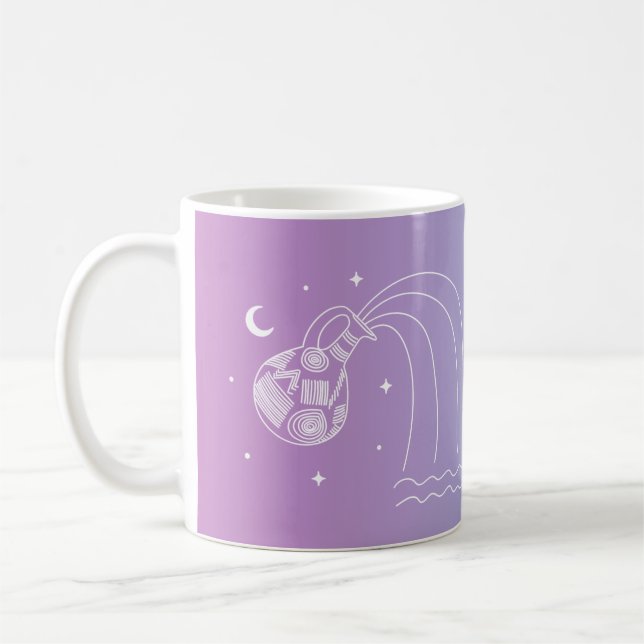 Mug Aquarius zodiaque horoscope signe du zodiaque dégr (Gauche)