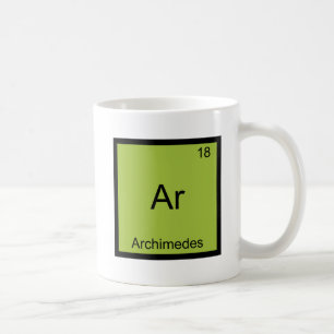 Mug Ar - Archimède T-shirt drôle de symbole d'élément