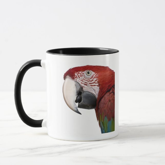 Mug ara Rouge-et-vert - chloropterus d'arums (Gauche)