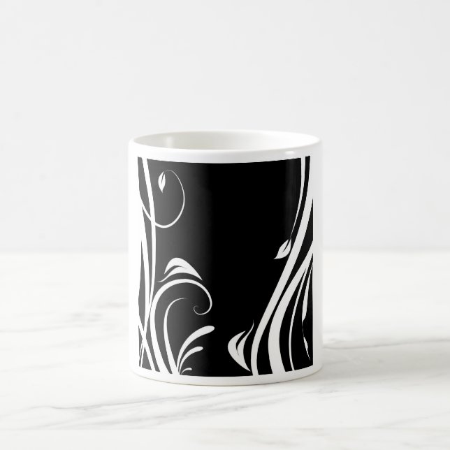 Mug Arabesque dans noire et blanc (Centre)