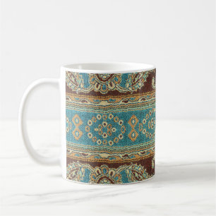 Mug Arabesque Fabric Paisley Oriental Design