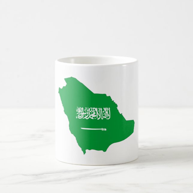 Mug arabie saoudite drapeau du pays symbole de la form (Centre)