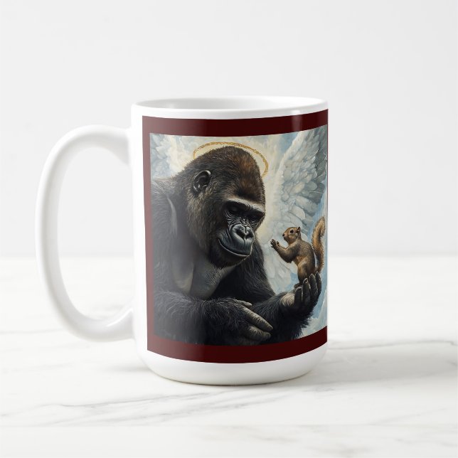 Mug Arachide l'écureuil et Harambe se rencontrent au C (Gauche)