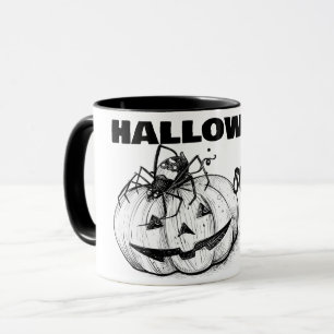Mug Araignée D'Halloween Penser À La Tarte Citrouille