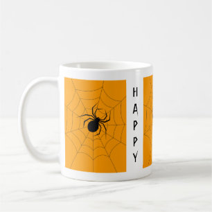 Mug Araignée noire effrayante Joyeuse Halloween
