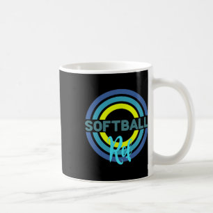Mug Arbitre de softball avec cercles de softball moder