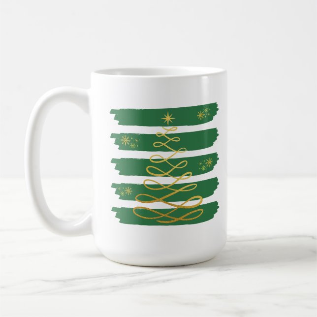 Mug Árbol navideño dorado (Gauche)