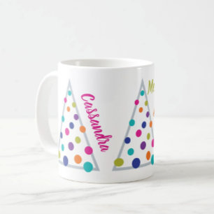 Mug Arborescence joyeuse et brillante avec nom