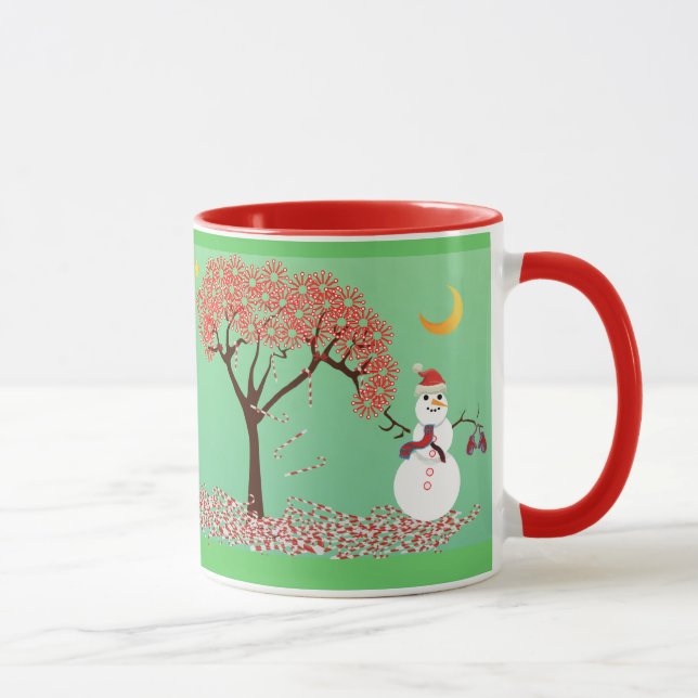 Mug Arbre à canne à canne - (Droite)