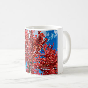 Mug Arbre à feuilles rouges à l'automne