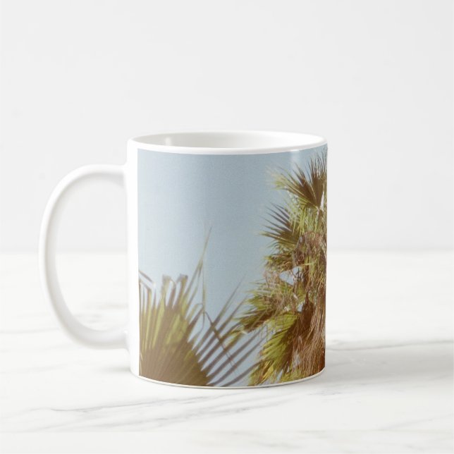 Mug Arbre à feuilles vertes le matin (Gauche)