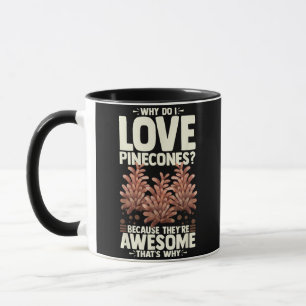 Mug Arbre à pommes de pin Plante drôle Forêt de montag