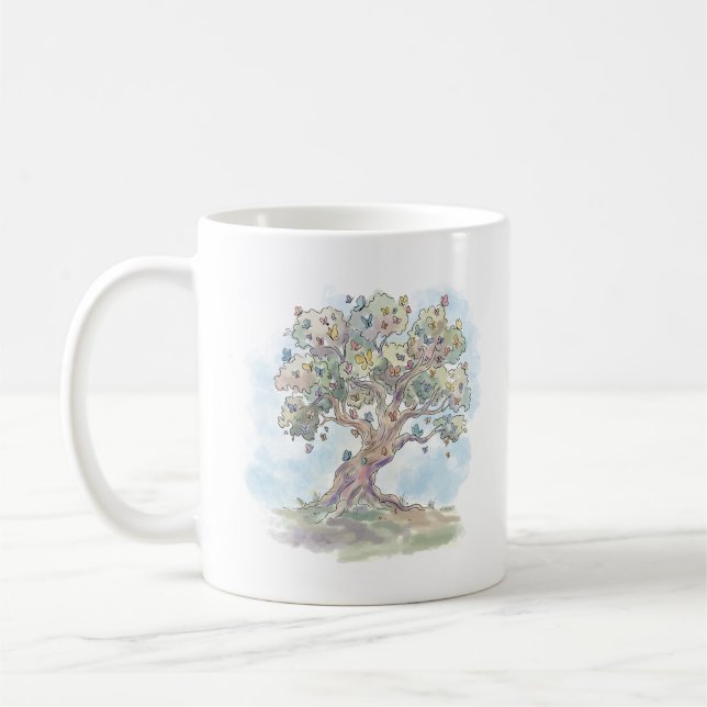 Mug Arbre aux papillons (Gauche)