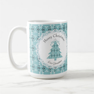 Mug Arbre bleu d'oeuf de merle botanique royal festif