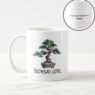 Mug Arbre Bonsaï Art Personalisé à l'Encre Japonaise S