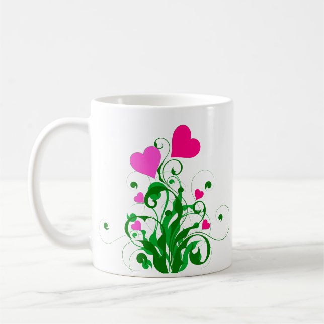 Mug Arbre Coeurs d'amour (Gauche)