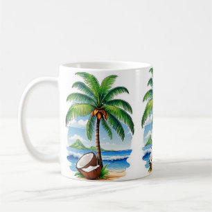 Mug Arbre de coco île tropicale