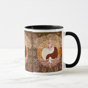 Mug Arbre de coeur de Ying Yang de la vie