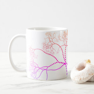 Mug Arbre de couleur arc-en-ciel Art numérique