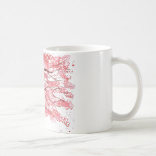 Mug Arbre de fleurs de cerisier aquarelle sakura japon